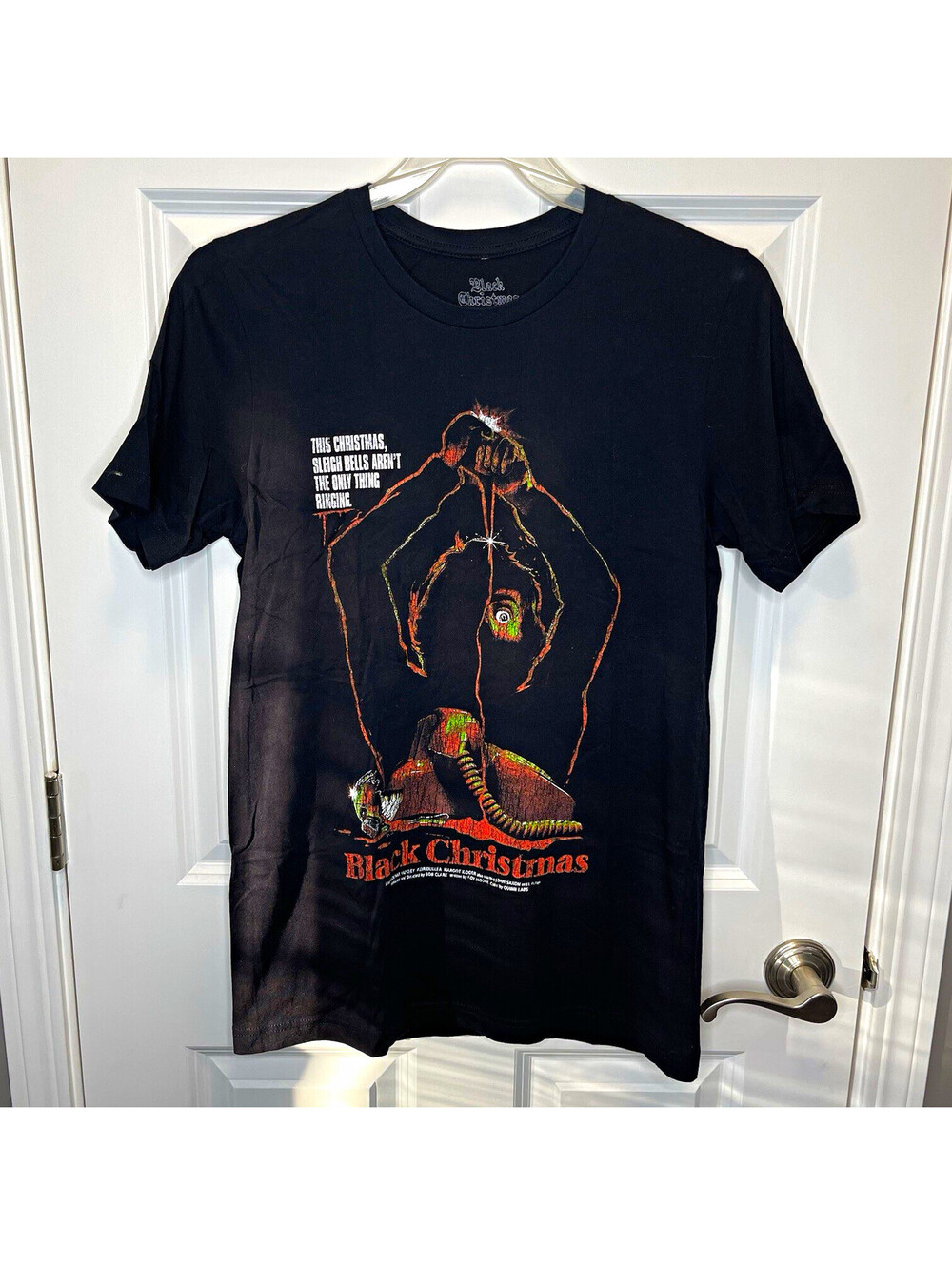 Black Christmas Movie Short Sleeve Crew Neck Unisex Medium - Gutter Garbs